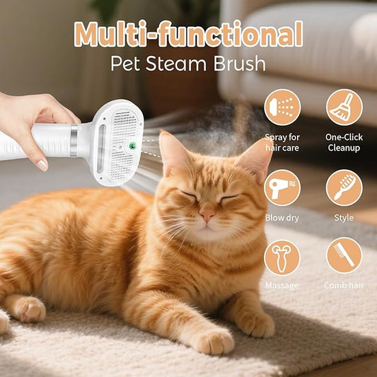 SteamPaw™ 3-in-1 Grooming Brush