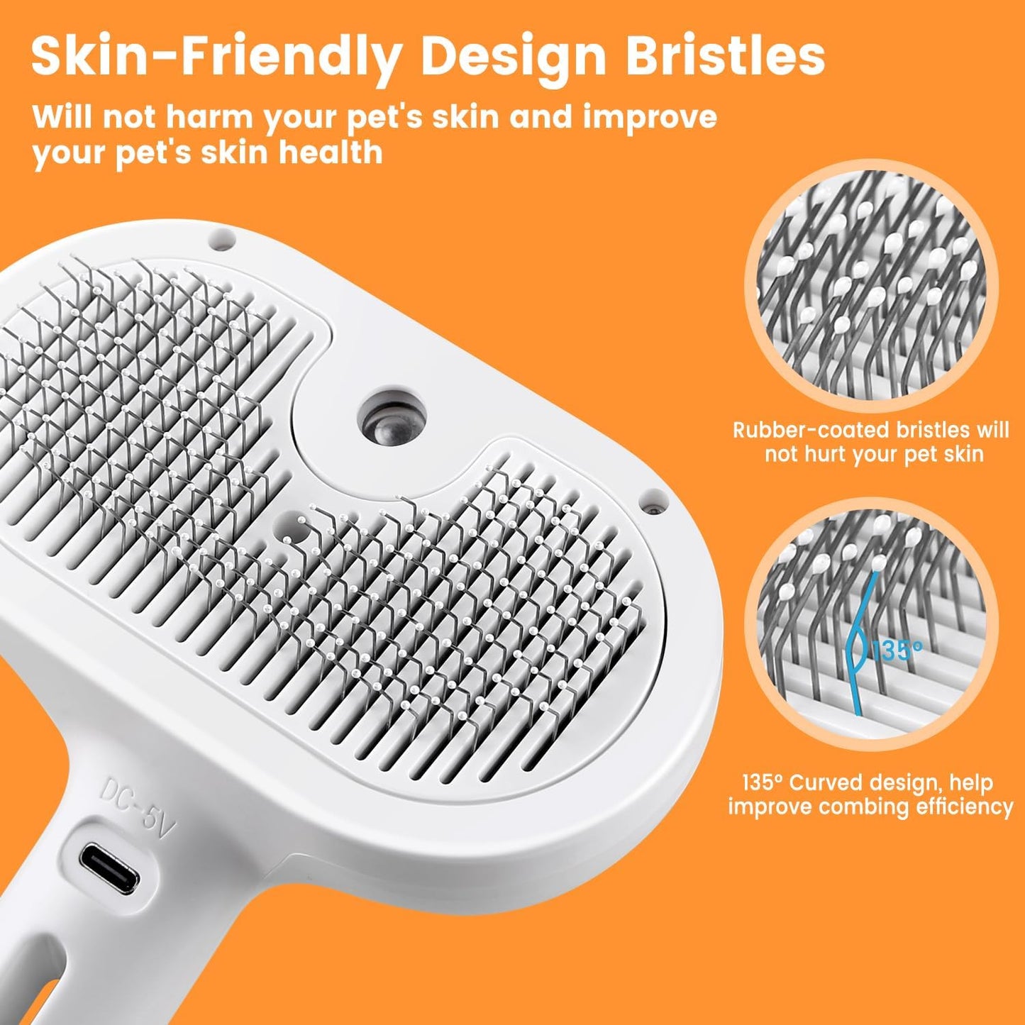 SteamPaw™ 3-in-1 Grooming Brush