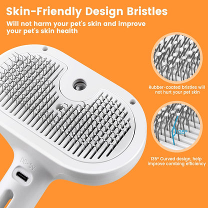 SteamPaw™ 3-in-1 Grooming Brush