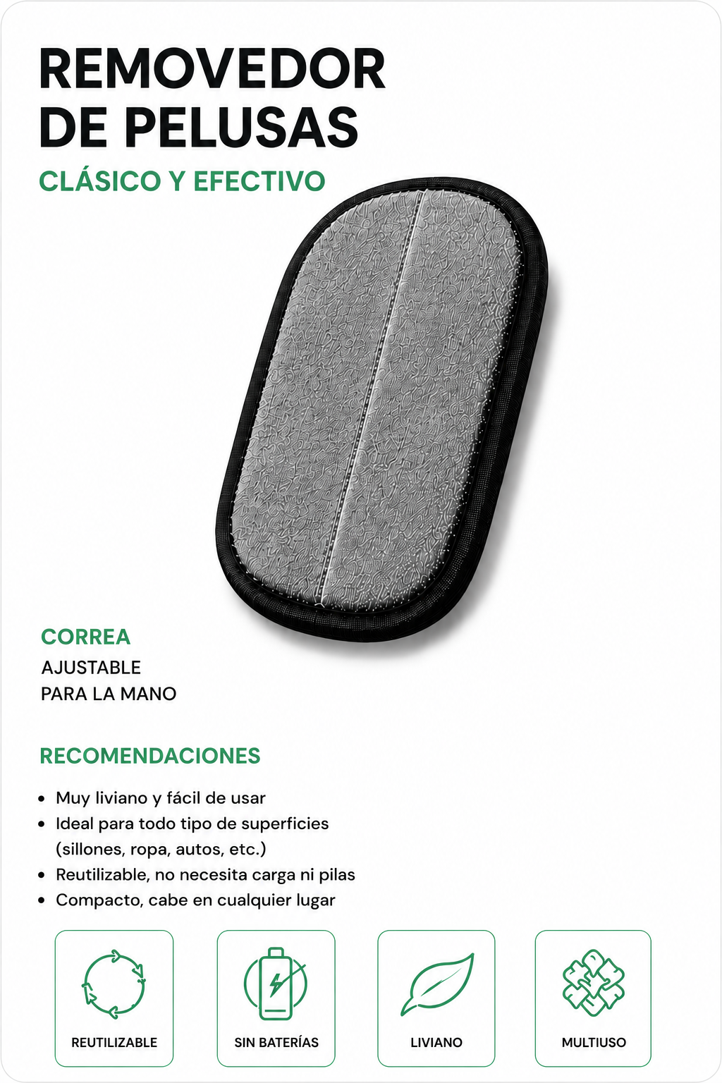 Manopla Saca Pelusa